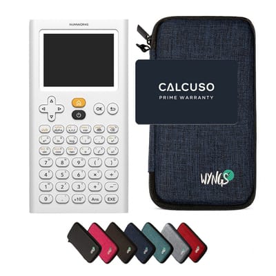 NumWorks incl. WYNGS Beschermhoes Blauw - Grafische Rekenmachine - Basis Pakket