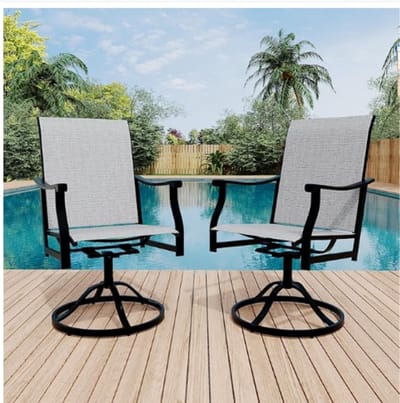 Bistrostoelen voor buiten, geschikt voor de tuin, het terras en de veranda, blauw, inclusief kussens, 1 stuk