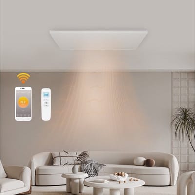 Quality Heating - QH-H4 Exclusive Serie infraroodpaneel - Infrarood heater - Infraroodverwarming - 59 x 59 cm - 400Watt - afstandsbediening - Wifi