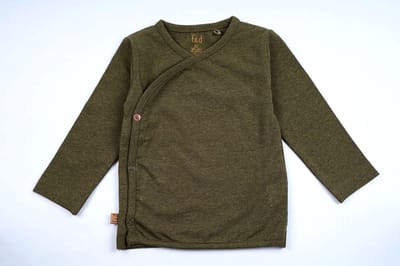 Frogs and Dogs - Omslagshirt Khaki - Khaki - Maat 68 - Jongens