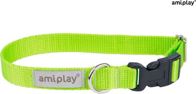 Amiplay Halsband verstelbaar Samba groen maat-S / 20-35x1,5cm