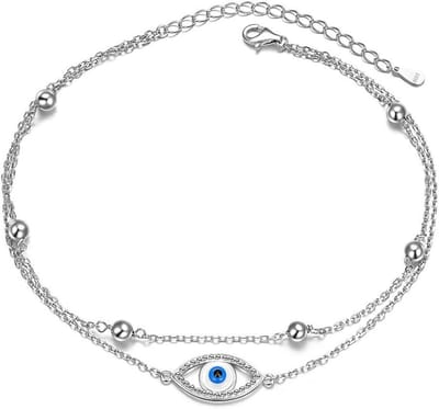 Sterling Zilveren Anklet - Voetketting Vrouw - Zomerse Stijl - Echt 925 Zilver - 26 g - Zilverkleurig
