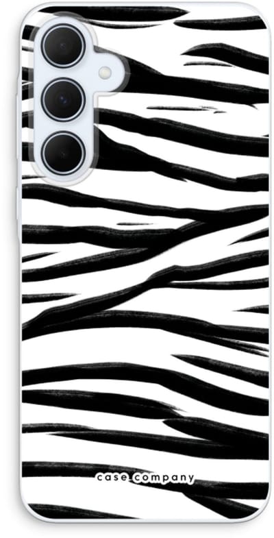 Case Company® - Hoesje geschikt voor Samsung Galaxy A35 hoesje - Zebra pattern - Soft Cover Telefoonhoesje - Bescherming aan alle Kanten en Schermrand