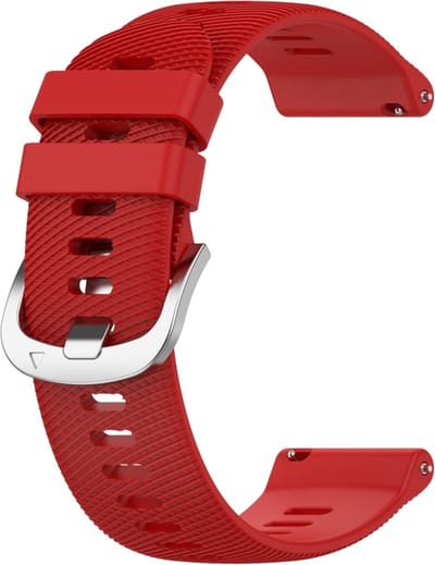 Siliconen bandje - geschikt voor Samsung Galaxy Watch 7 / Watch FE / Watch 6 / Watch 6 Classic / Watch 5 / Watch 5 Pro / Watch 4 / Watch 4 Classic / Watch 3 41 mm / Active / Active 2 / Watch 42 mm - rood