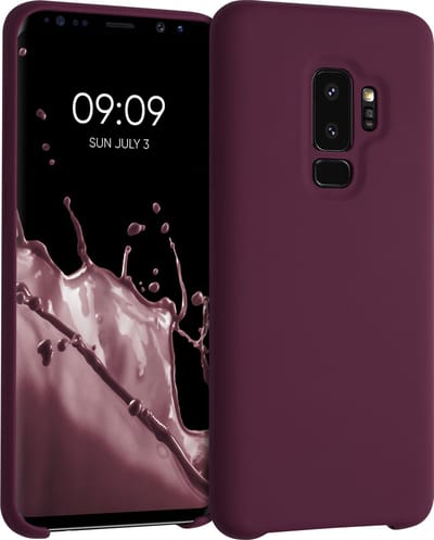 kwmobile telefoonhoesje geschikt voor Samsung Galaxy S9 Plus - Hoesje met siliconen coating - Smartphone case in magenta-lila