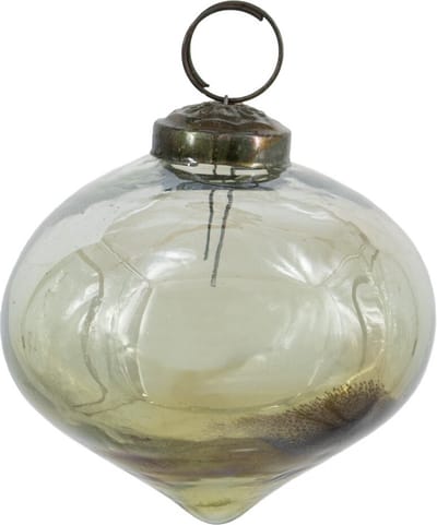 HomeBound by KY | Kerstbal glas oil green | 7,5x7,5x7,5cm | kerstbal