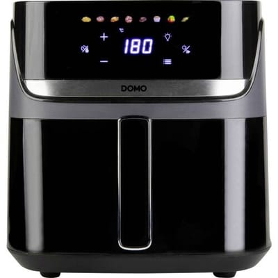 DOMO DO551FR Heteluchtfriteuse “DuoGrill” - Airfryer met Kijkvenster - Dual Heating - 8 Programma’s - 8 L - 2 kg Friet - Zwart