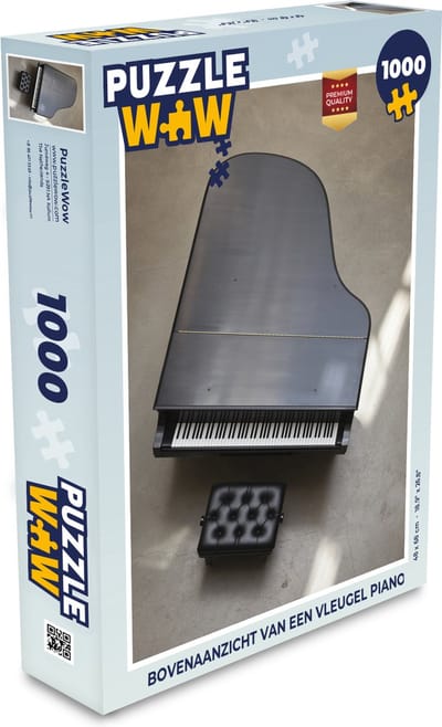 Puzzel Bovenaanzicht van een vleugel piano - Legpuzzel - Puzzel 1000 stukjes volwassenen