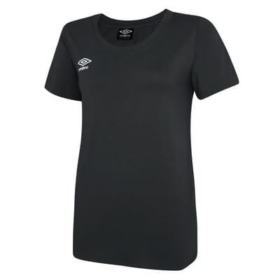 Umbro Dames/Dames Club Vrijetijds-T-shirt (Zwart/Wit)