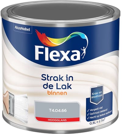 Flexa - Strak In De Lak Binnenlak Hoogglans - T4.04.66 - Mengverf - 500 Ml
