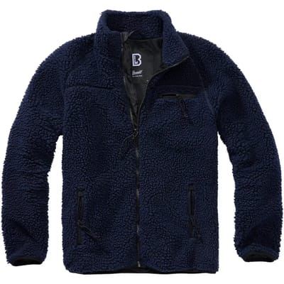 Brandit Teddyfleece Jacket Tussenseizoensjas navy M - Polyester - Basics