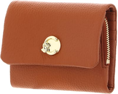 COCCINELLE Leren portemonnee C-Me Softy Wallet Crab Lichtbruin