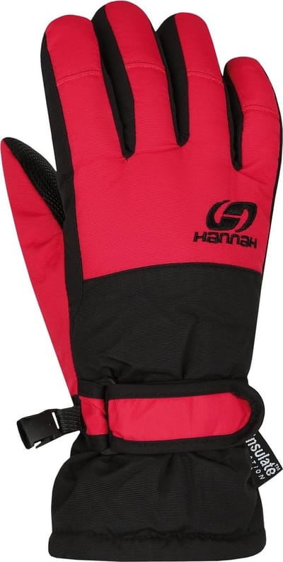 Hannah Handschoenen Mojo Junior Polyester Zwart/rood Maat 8