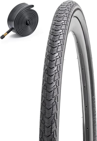 Fietsband 700x35C Inclusief Binnenband met Schrader Ventiel 48mm