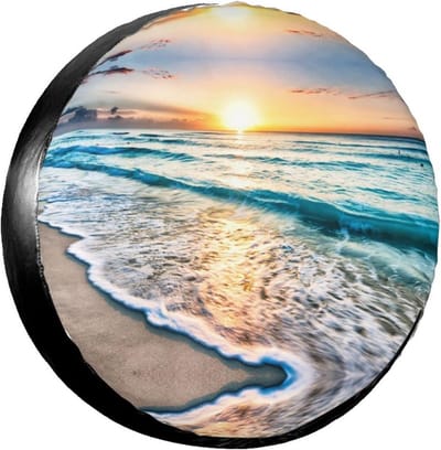 Reservewielhoes Ocean - Bandenbeschermer Outdoor - Auto Bescherming - Waterdicht Stofdicht - 14 tot 17 inch - Wit