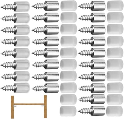 40 Stuks Plankhouders voor Kasten en Rekken met Rubber Cuff, Ideaal voor Organisatie en Opslag
