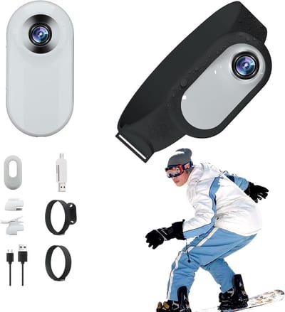 Draagbare Camera - Actie Camera - Huis Beveiliging - HD 1080P Video - 0.96 Inch Display - Wit