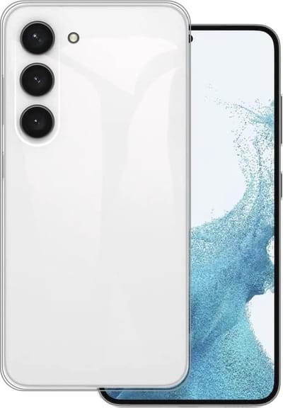 Casemania Hoesje Geschikt voor Samsung Galaxy S23 - Transparant - Siliconen Back Cover