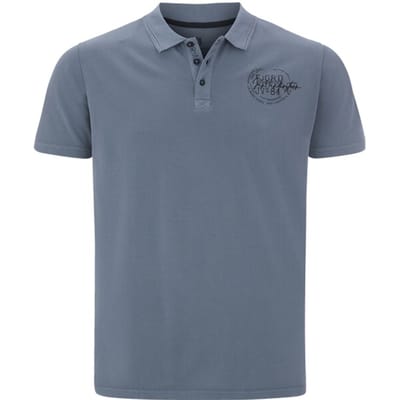 Jan Vanderstorm herren Poloshirt - 60/62 - blauw - Plus Size