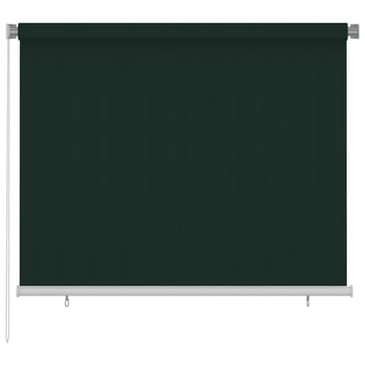 vidaXL Rolgordijn voor buiten 185(B)x140(H) cm HDPE donkergroen