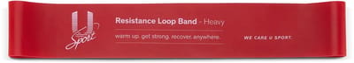 U-Sport Resistance Loop Band - Heavy (Rood) - Weerstandsband - Krachttraining & Bodybuilding - Bilspieren & Benen