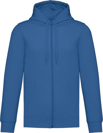 Kariban Gerecycleerde sweater met rits en capuchon uniseks K4042 - Light Royal Blue - 3XL
