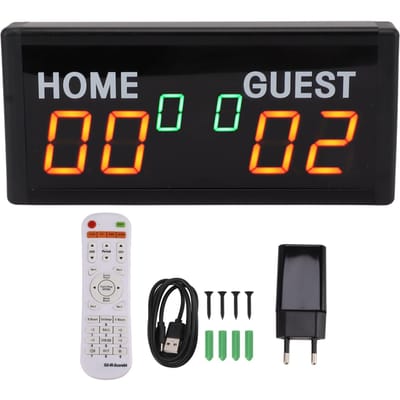 Digitale Scorebord met Afstandsbediening 1.8 Inch LED Elektronisch Draagbaar Tafelmodel Scorebord voor Badminton