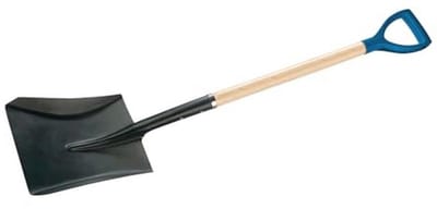 Schop met D-greep - Tuinschop Spade - Tuinieren Grondwerk - Versterkte Staalrand - 980mm - Zwart