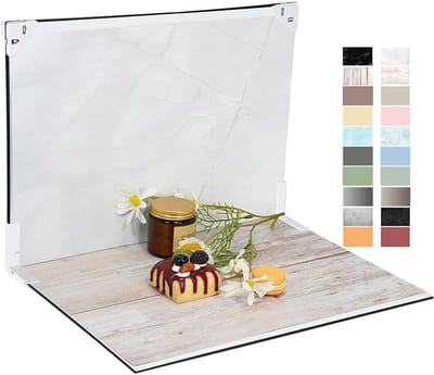 Set van 10 dubbelzijdig achtergrondpapier van 29 x 42 cm, 20 patronen voor productfotografie, reflecterende doos (donkerbruine patronen)