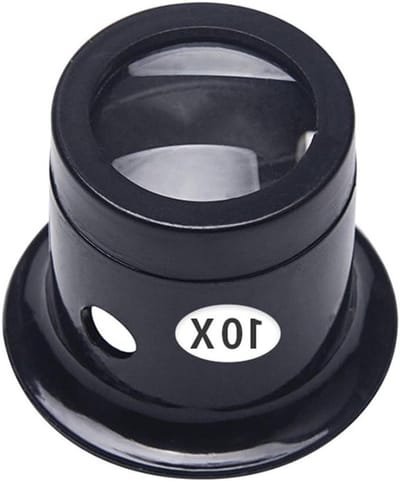 Professionele 10X Vergrootglas voor Juwelen, Munten en Stempels - Ideaal voor Horlogemakers en Diamant Reparatie