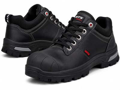 MTS Baxter Overcap Flex S3 Veiligheidsschoenen – Lage Werkschoenen – Metaalvrij – Composite Neus & Antiperforatie – Zwart – Maat 41