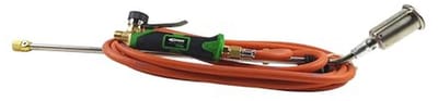 Onkruidbestrijdingset met handvat en gasbrander voor tuinonderhoud
