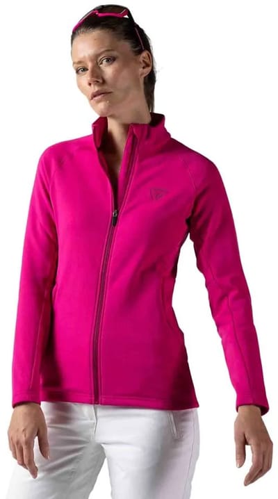 Rossignol Classique Clim Fleece Met Volledige Rits Roze L Vrouw