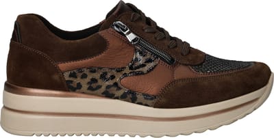 Waldläufer K Luana Sneakers - Suède - Dames - Bruin - Maat 38