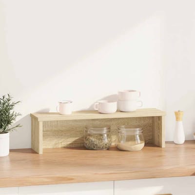 vidaXL - Keukenrek - stapelbaar - 50x15x16 - cm - bewerkt - hout - sonoma - eikenkleur