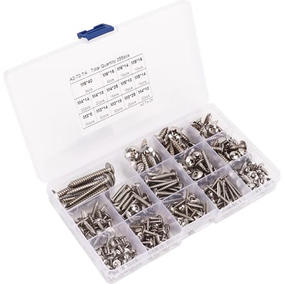 255 STUKS Zelfborende Kruiskop Truss Schroeven 304 Roestvrij Staal Plaatwerkschroeven M3 M4 M5 M6