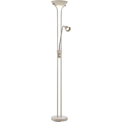 Markslöjd LED uplighter Modu, beige, leeslampje, hoogte 180 cm, dimbaar.