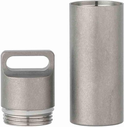 Kleine Waterdichte Reispillendoos - Mini Pilhouder voor Kamperen, Wandelen en Reizen - Corrosiebestendig en Handzaam Design