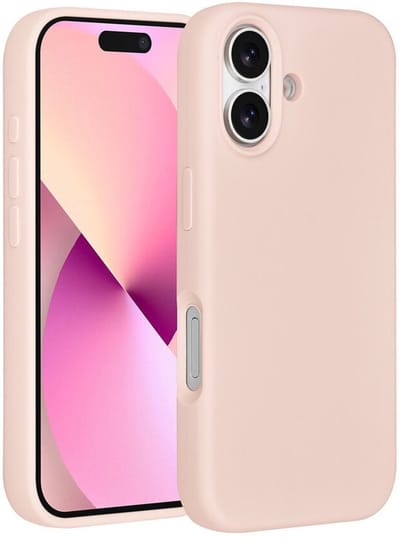 TUNIQ Backcover - iPhone 17 Hoesje - Pink - Premium Liquid Silicon - Slank Design met Valbescherming