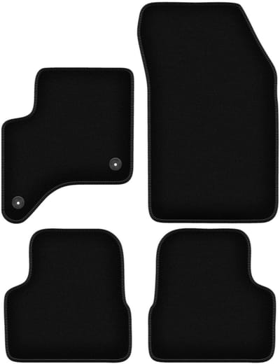Wielganizator WLG-BASIC Serie - Velours Automatten - Zwart - Geschikt voor Fiat 600 Hybride (2024-)