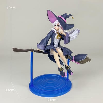 Anime Sorcière Errante:La Collection Fille Kawaii Figurine d'Action en PVC Le Voyage d'Elaina Décoration de Chambre Mignonne Poupée Modèle Mobile Jouet gray