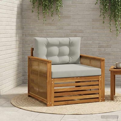 vidaXL - Buiten - Midden - Sofa - Naturel