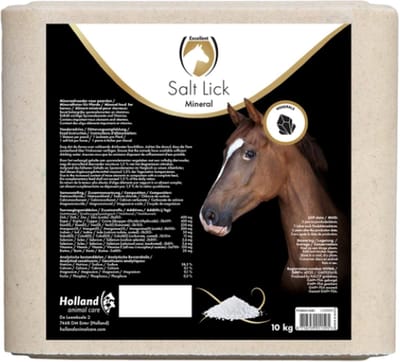Excellent Horse Liksteen Mineral - 10kg - Paardenliksteen - Zout, sporenelementen en mineralen