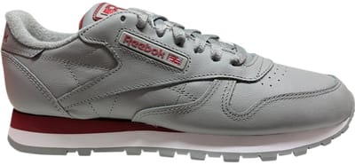 Reebok - Classic Leather - Sneakers - Mannen - Grijs/Bordeaux - Maat 40.5