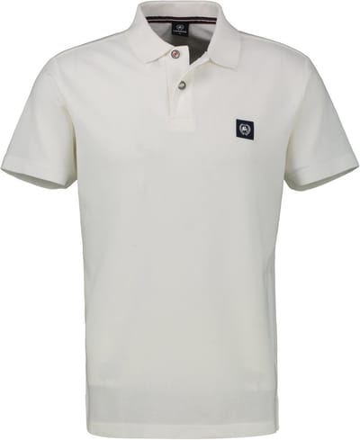 LERROS Poloshirt met wafelstructuur, grote maten , Maat: 3XL , Kleur: BROKEN WHITE , 100% katoen