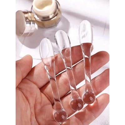 3 stuks Make-up Spatel, Gezichtscrème Masker Menglepel DIY Schoonheidstool Absorptie Roller Cosmetische Accessoires schoon