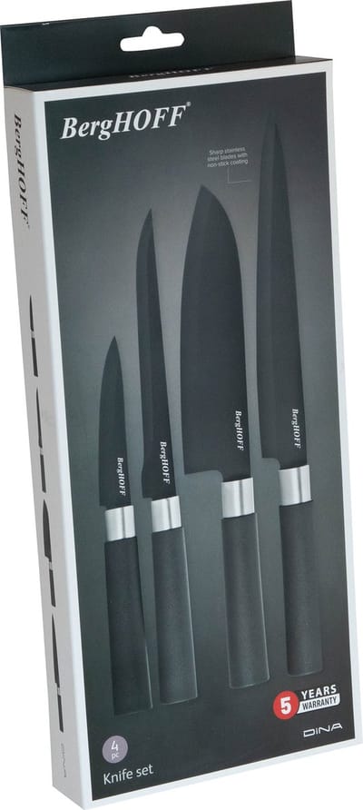 DiNA 4-delige messenset Prime - Zwart -