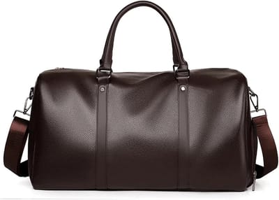 Reistas Duffle Bag - Weekendtas Sporttas - Reizen en Sporten - Met Schoencompartiment - 44x21x24cm - Bruin