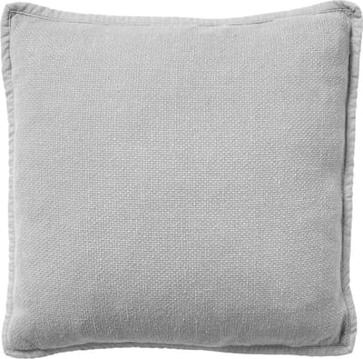Dutch Decor BOWIE - kussenhoes 45x45 cm - gewassen katoen - Micro Chip - grijs - met rits - zonder binnenkussen