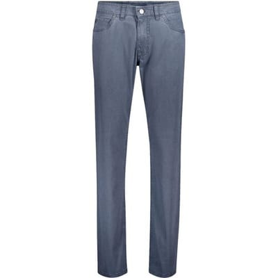 Gardeur Broek Bill Patterned Cotton Soft Touch Comfort Stretch Midden Blauw / male